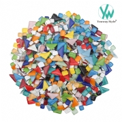 Click to view：Assorted Colors Irregular Mosaic Glass Tiles