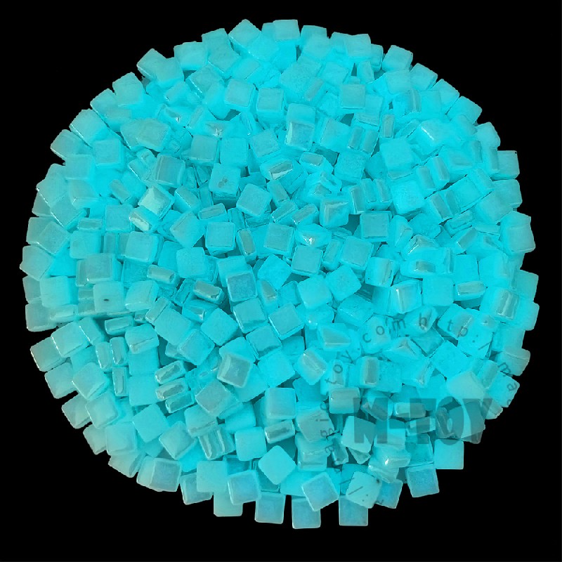 Iridescent Luminous Mini Square Glass Mosaic YG-8SSL001