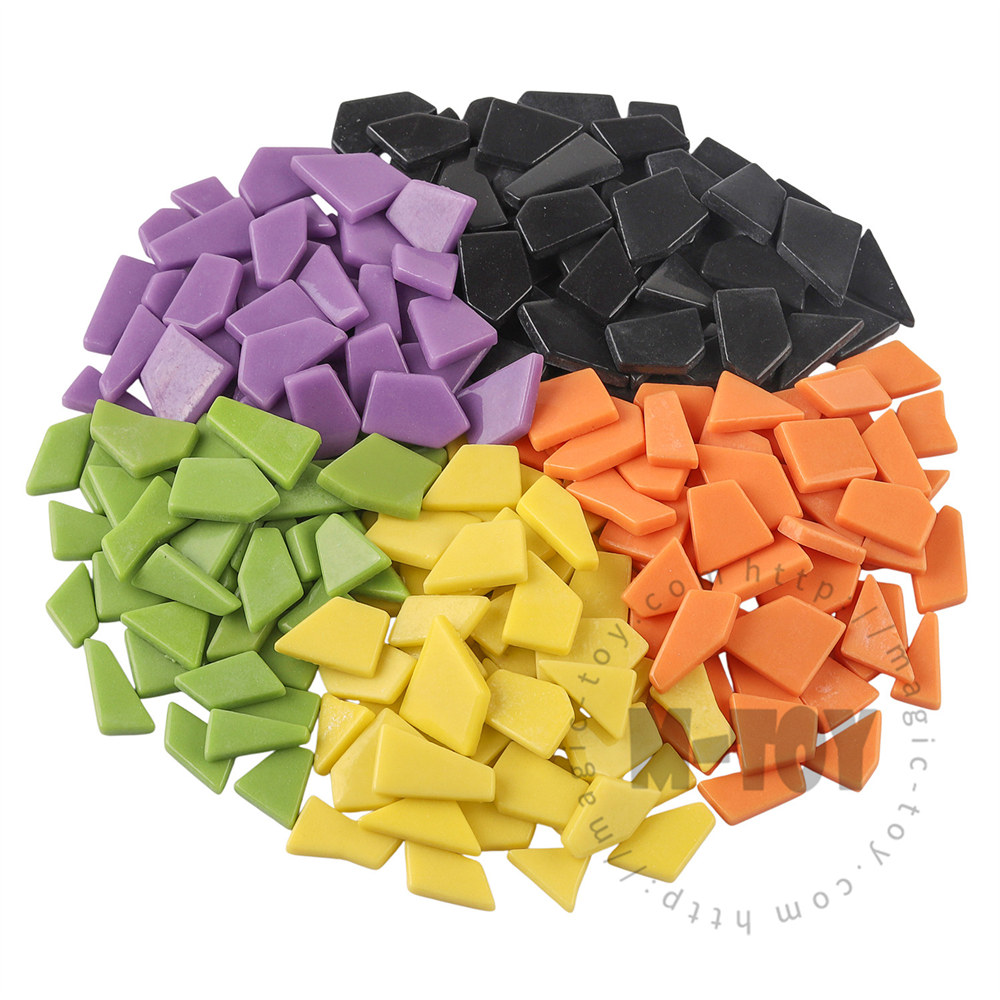 Happy Halloween Assortment Glossy Irregular Glass Mosaic
