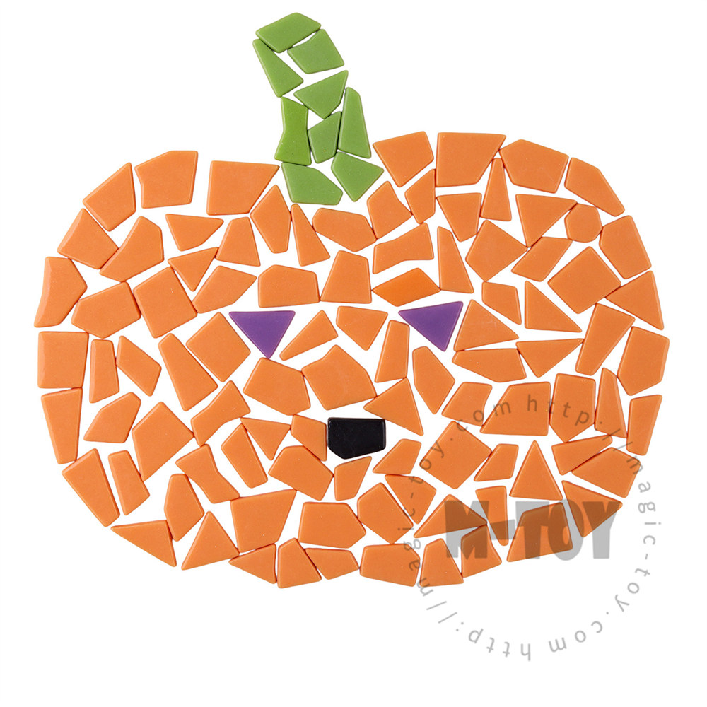 Warm Autumn Assortment Glossy Irregular Glass Mosaic