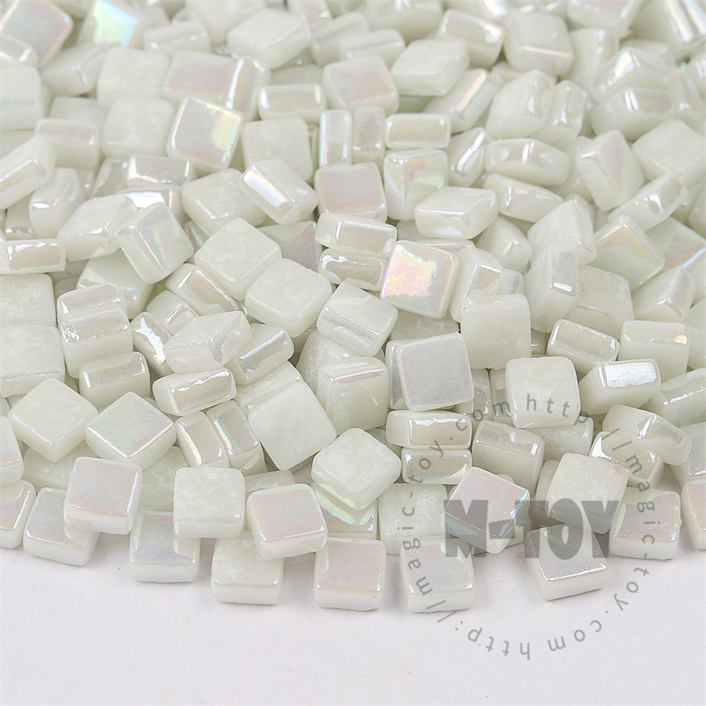 Iridescent Luminous Mini Square Glass Mosaic YG-8SSL001