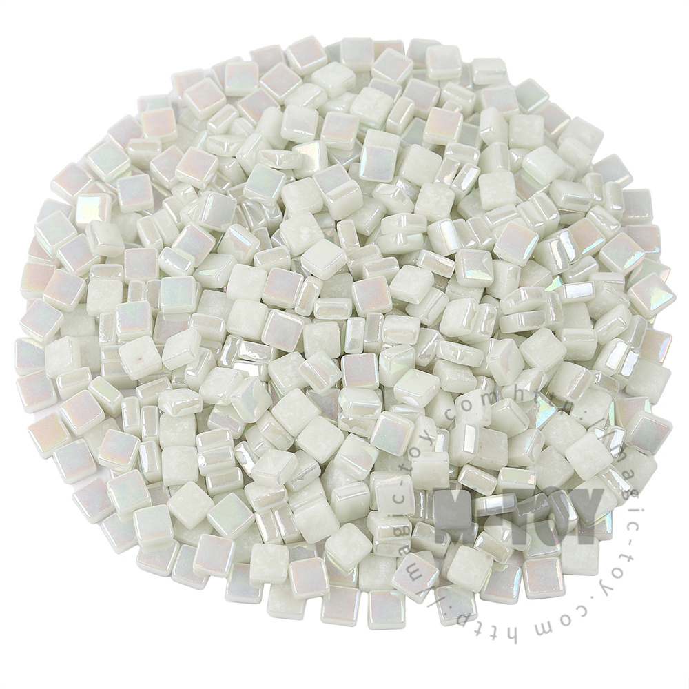 Iridescent Luminous Mini Square Glass Mosaic YG-8SSL001