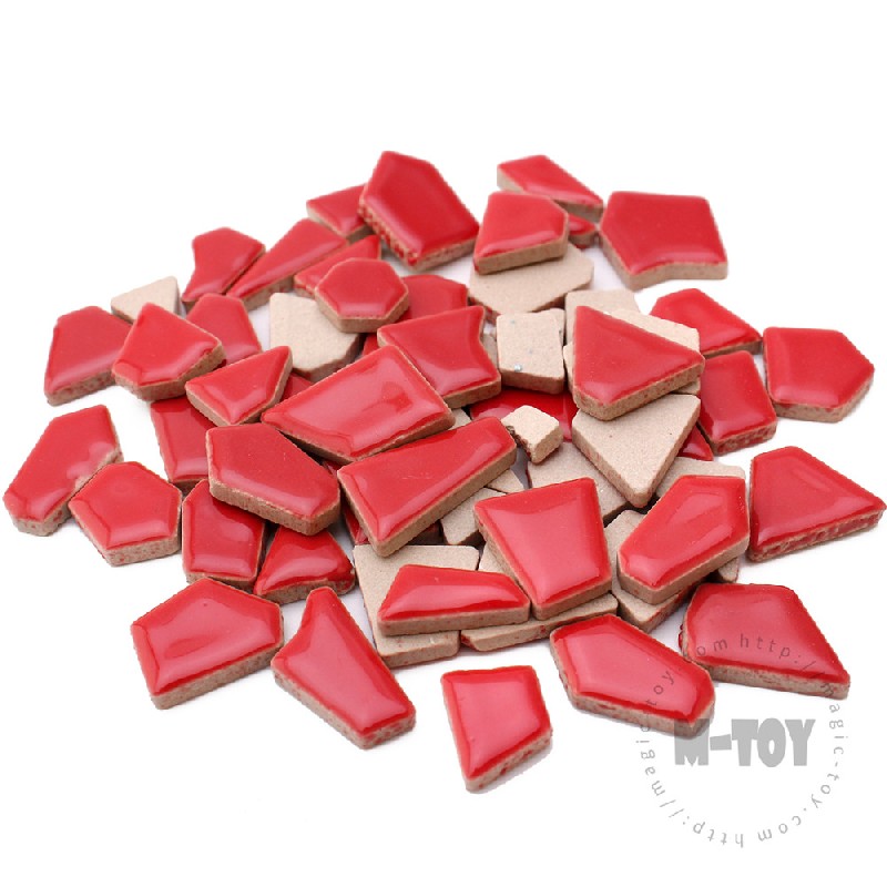 Red Irregular Ceramic Mosaic IR-H4