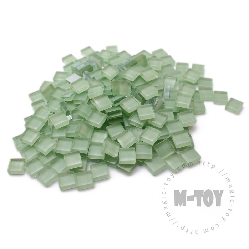 Green Square Crystal Glass Mosaic 10-CC601