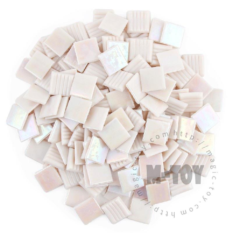 Pink Iridescent Square Hot-melting Glass Mosaic 20PSI401