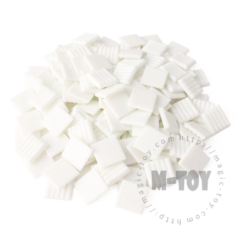 White Square Vitreous Hot-melting Glass Mosaic 20ASM101