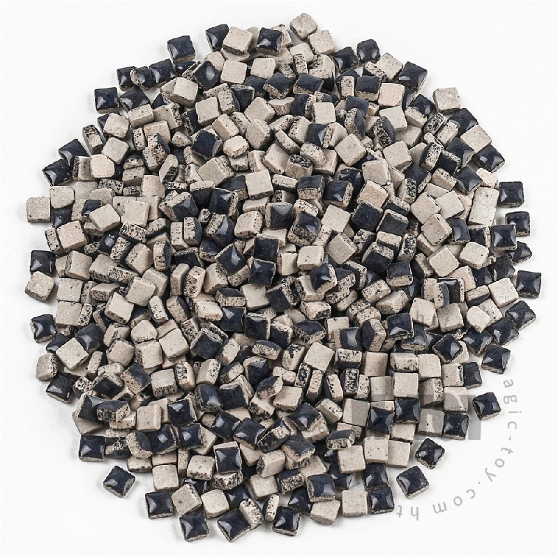 Black Mini Square Ceramic Mosaic 5-H1