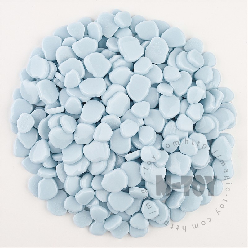 Sky Blue Blossom Petals Glass Mosaic SMAG09