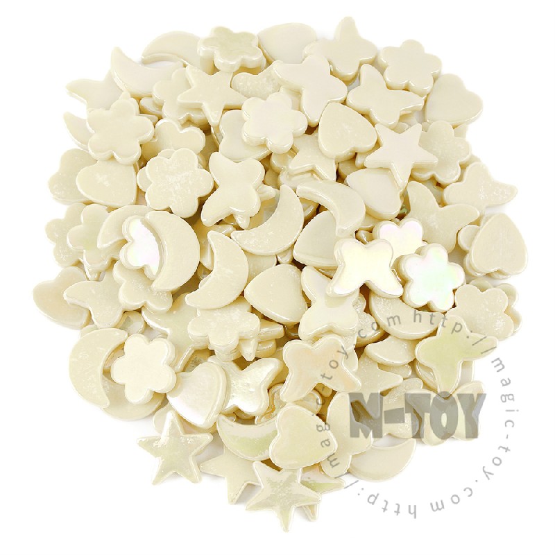 Iridescent Beige Charms Glass Mosaic MU-SSL30