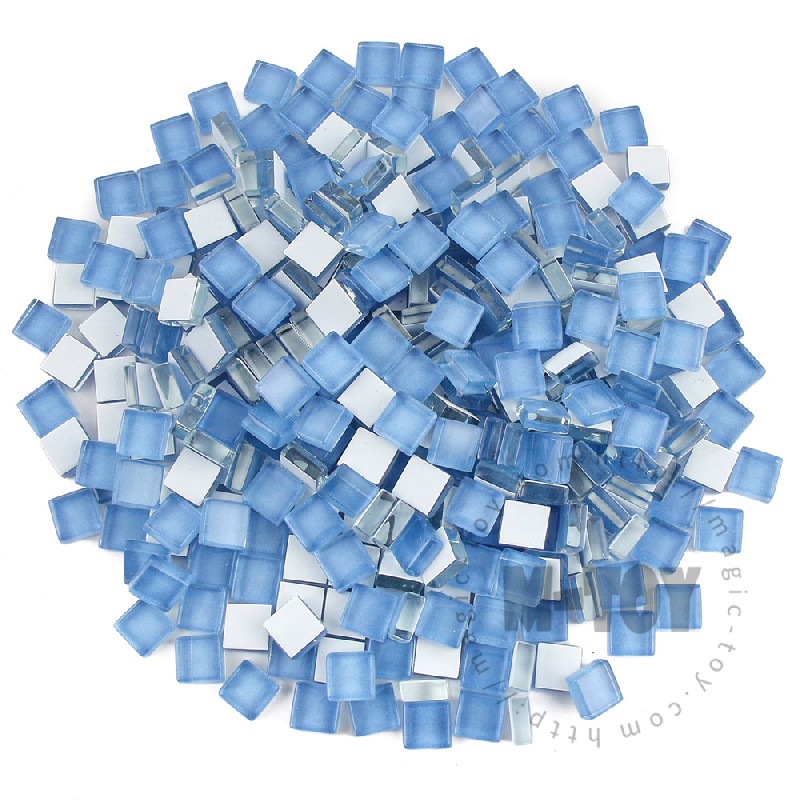 Blue Square Crystal Glass Mosaic 10-CC722