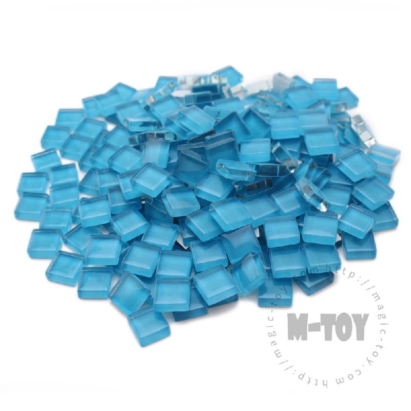 Blue Square Crystal Glass Mosaic 10-CC732