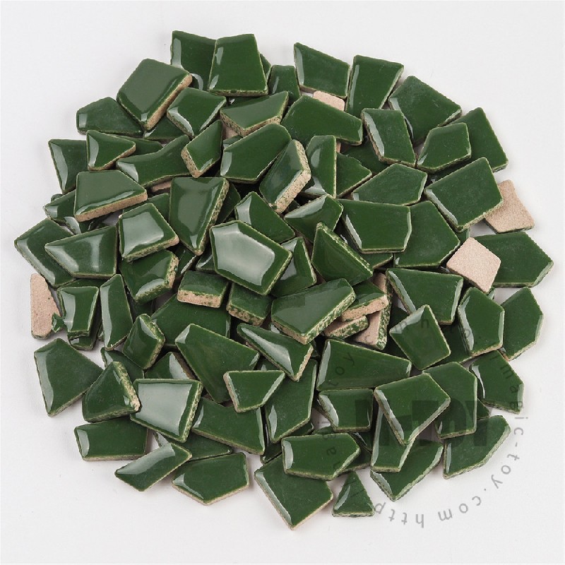 Green Irregular Ceramic Mosaic IR-H14