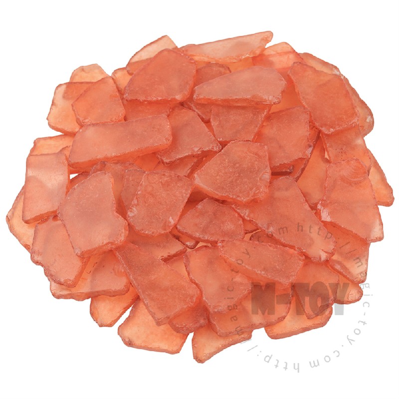 Orange Color Irregular Sea Glass CD-HR903-M