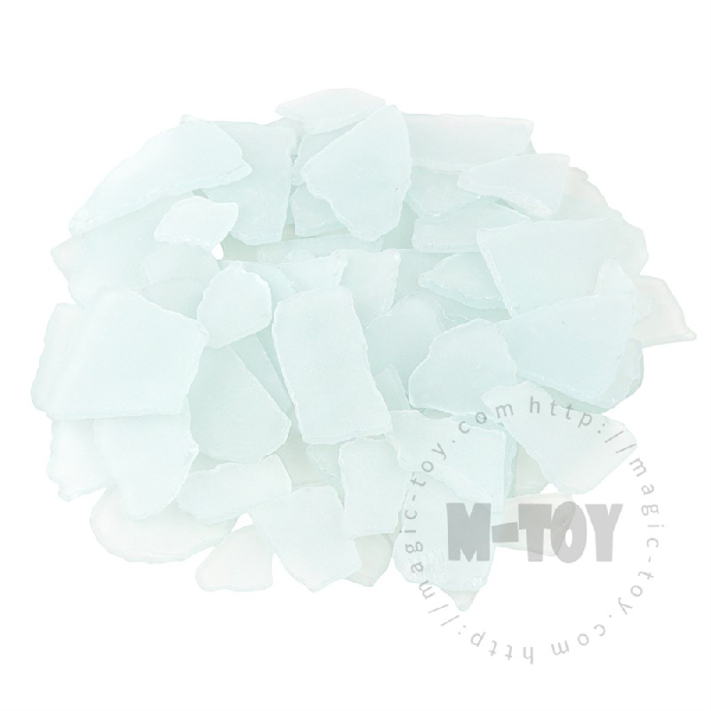 White Color Irregular Sea Glass CD-HR101-M