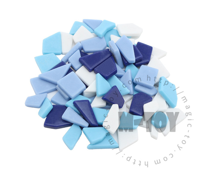 Blue Assorted Irregular Shape Glass Mosaic IR-SW7000