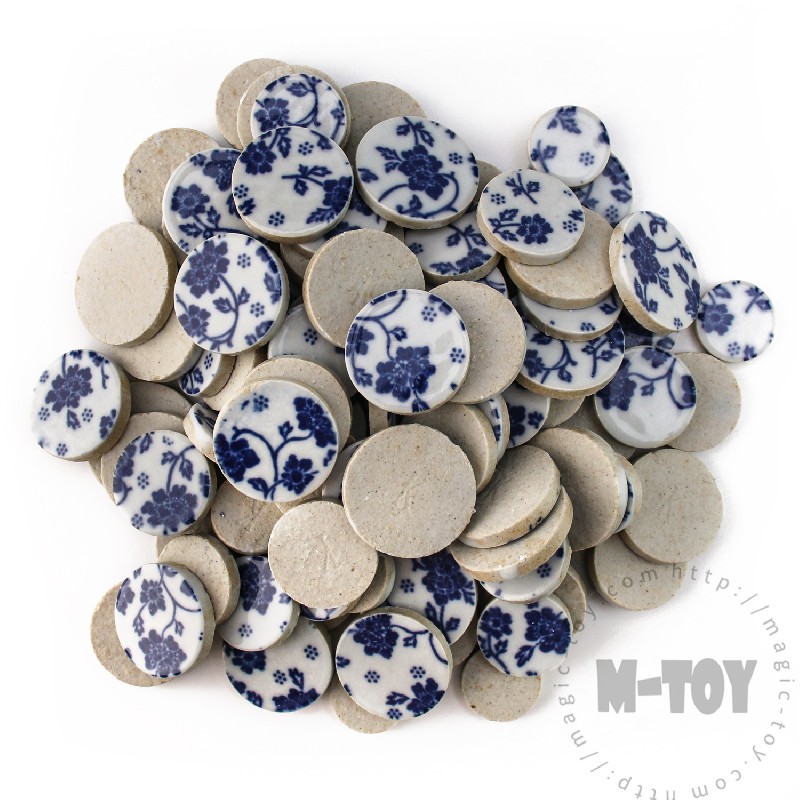 Blue Round Shape Ceramic Mosaic CRQ706