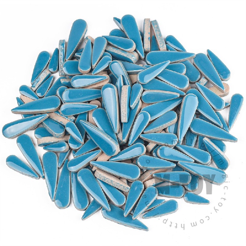 Blue Teardrop Shape Ceramic Mosaic CSDG702-5