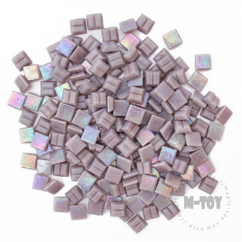 Purple Square Iridized Hot-melting Glass Mosaic 10PSI501