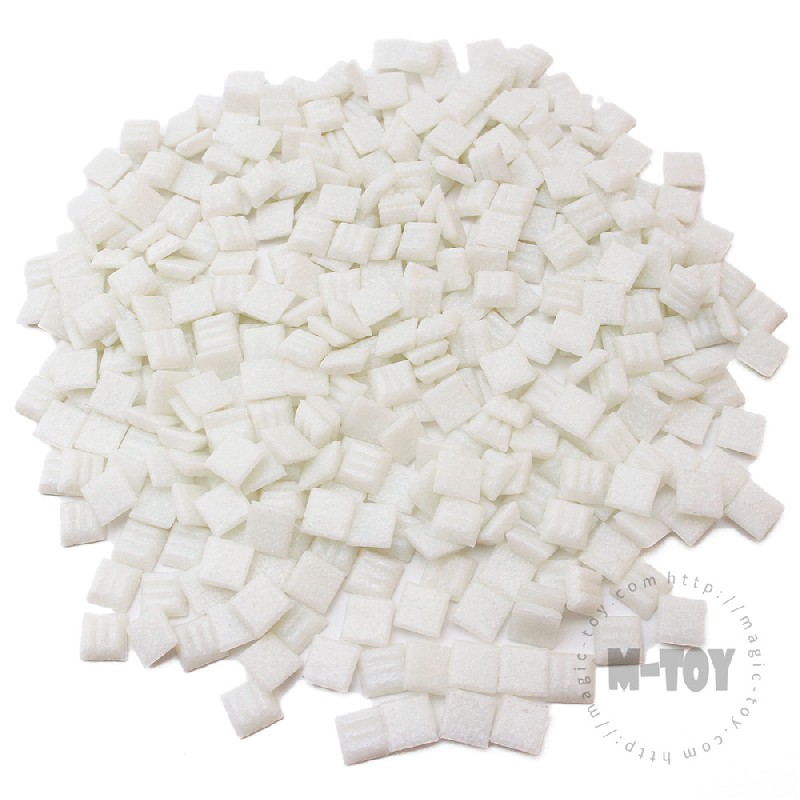 White Square Vitreous Hot-melting Glass Mosaic 10ASM101