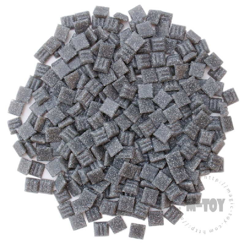 Dark Grey Square Vitreous Hot-melting Glass Mosaic 10ASM205