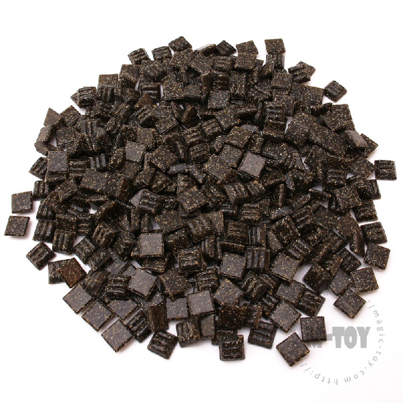 Dark Brown Square Vitreous Hot-melting Glass Mosaic 10ASM306