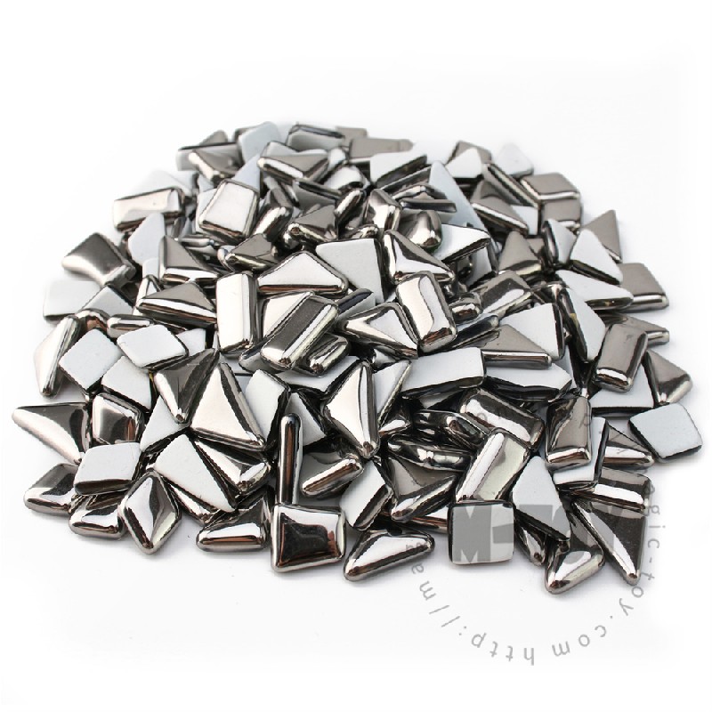 Silver Irregular Crystal Glass Mosaic IR-CC02