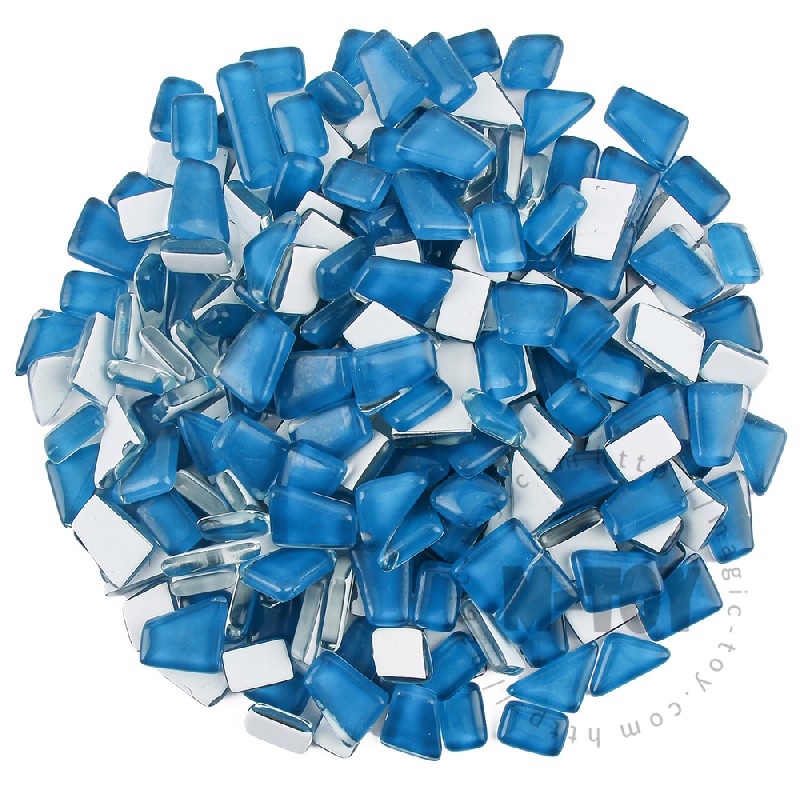 Blue Irregular Crystal Glass Mosaic IR-CC735