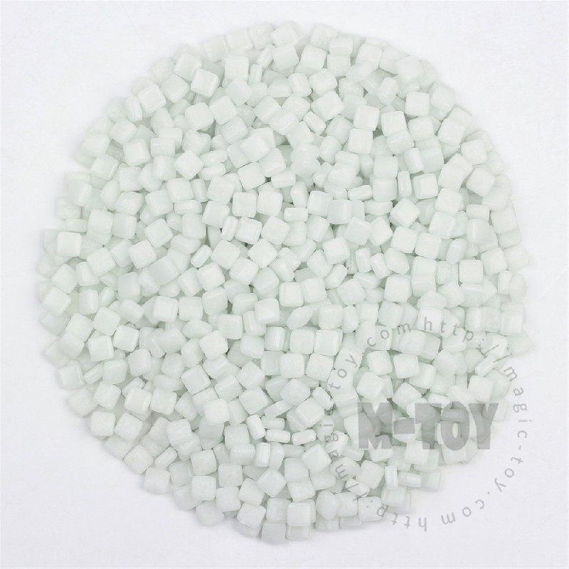 Jade White Mini Square Glass Mosaic 8SC73