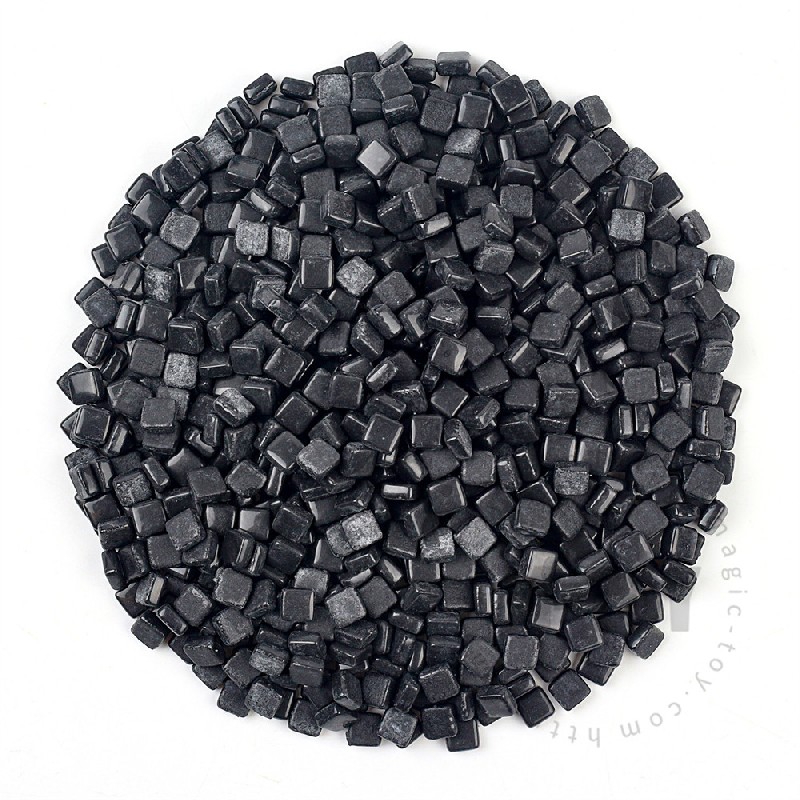 Black Mini Square Glass Mosaic 8SS56