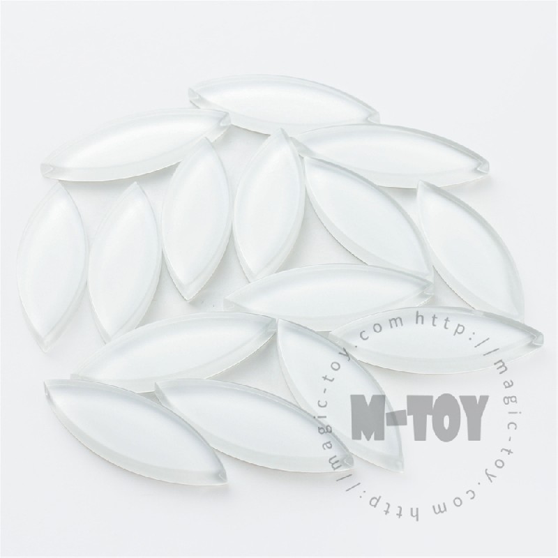 White Leaf-shaped Mandala Glass Mosaic 1442TY-CC100