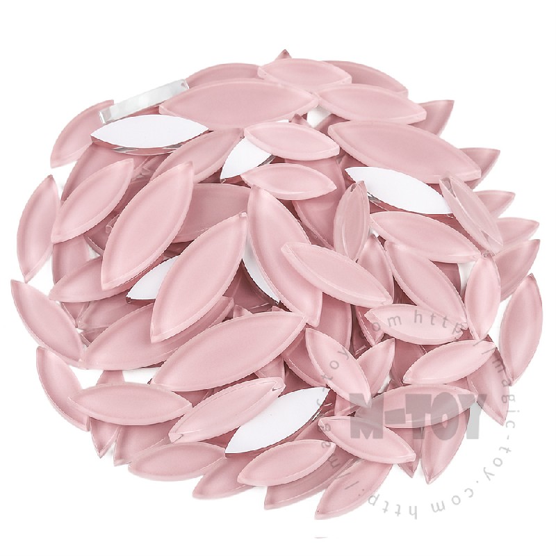 Pink Leaf-shaped Mandala Glass Mosaic TY-CC501