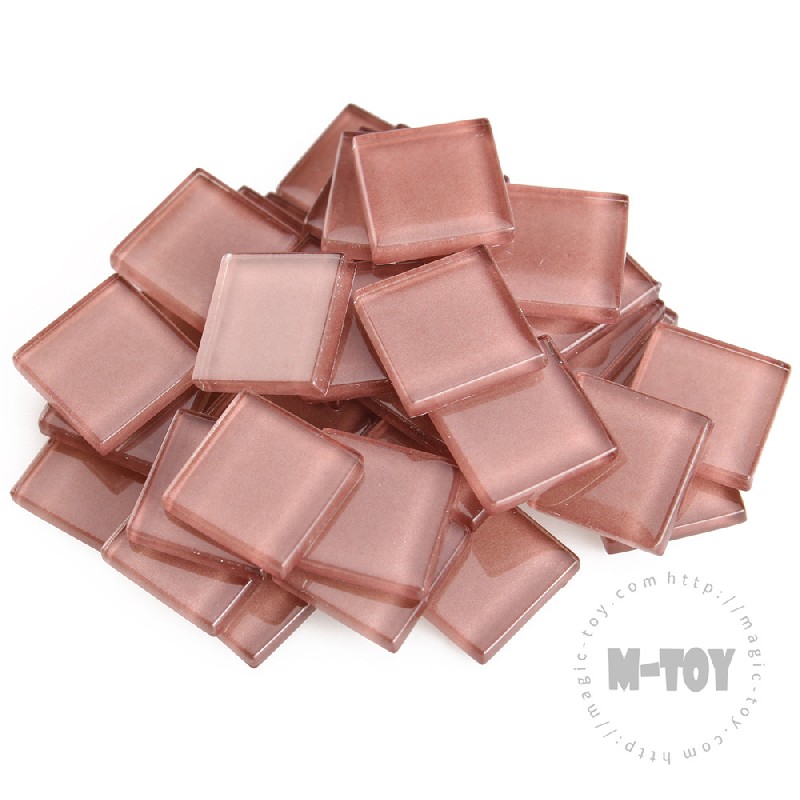 Brown Square Crystal Glass Mosaic 20-CC311