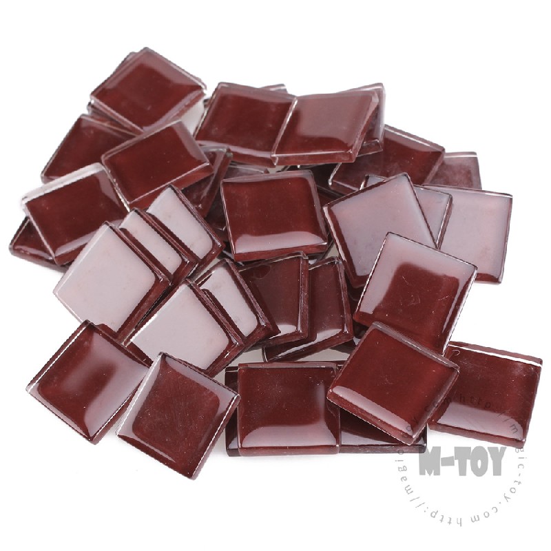 Brown Square Crystal Glass Mosaic 20-CC315