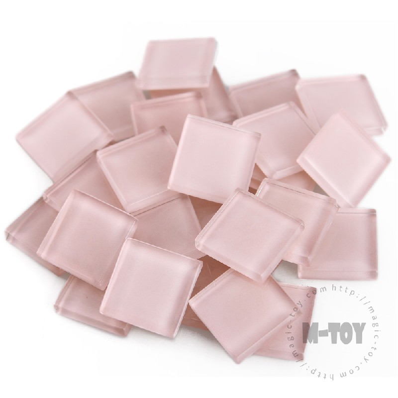 Pink Square Crystal Glass Mosaic 20-CC501