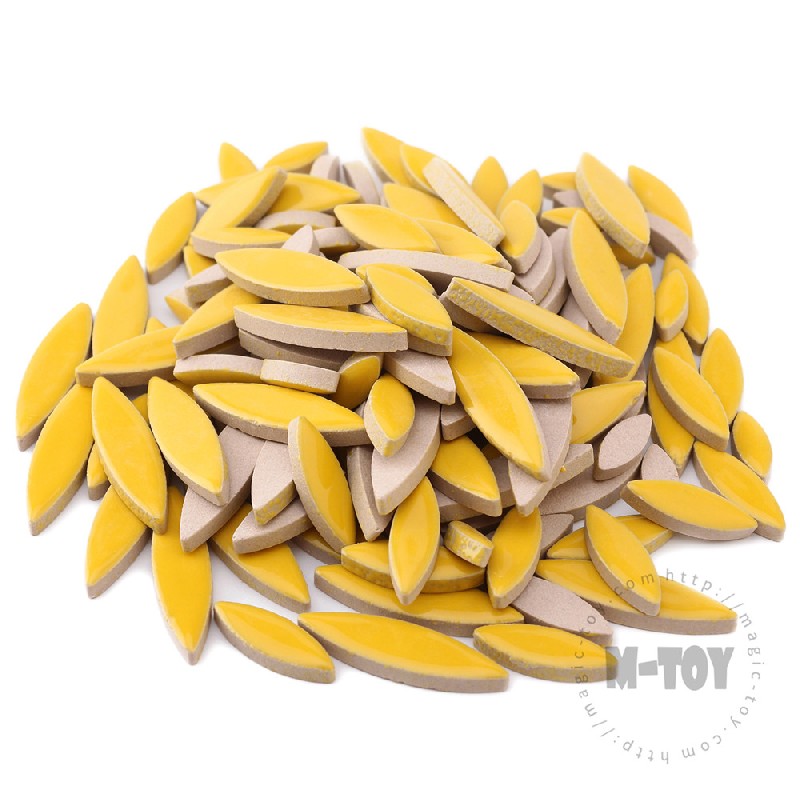 Yellow Petal Shape Ceramic Mosaic CYG71