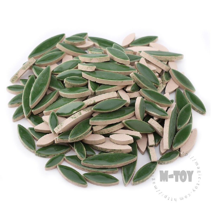 Green Petal Shape Ceramic Mosaic CYG141