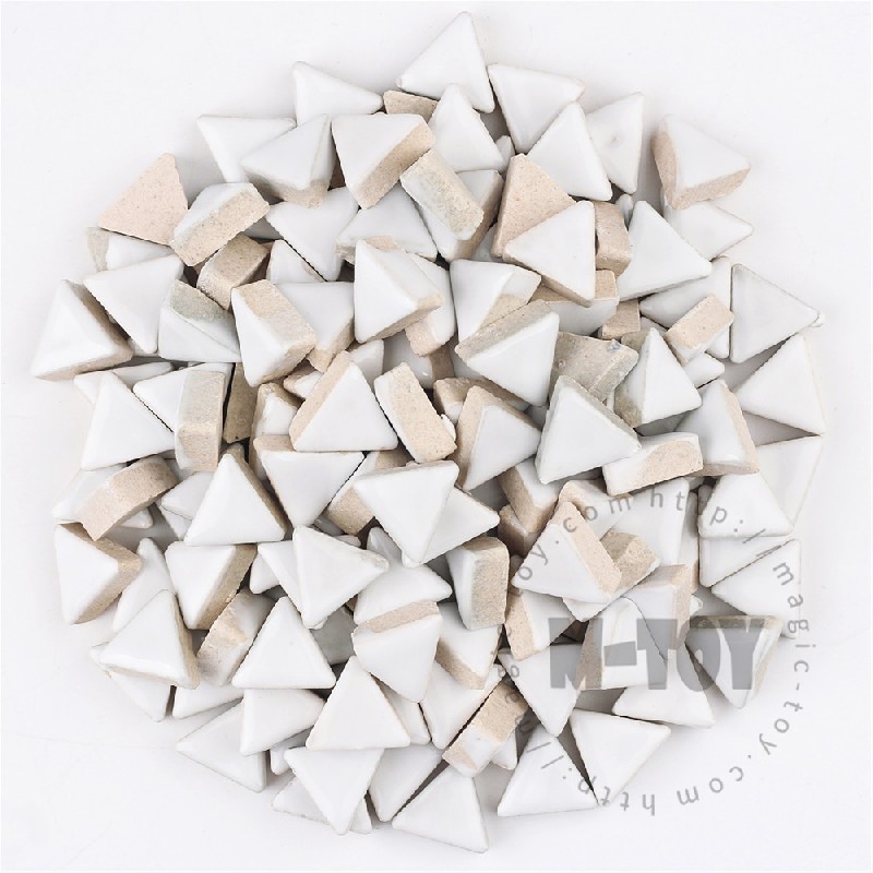 White Triangle Shape Ceramic Mosaic 15CJG101