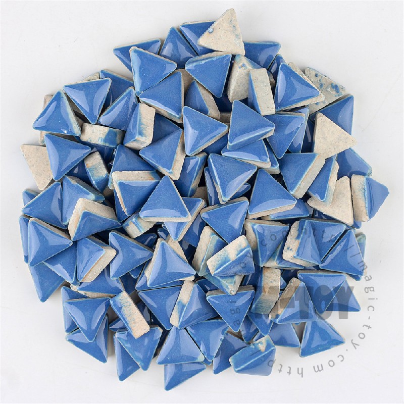 Blue Triangle Shape Ceramic Mosaic 15CJG704