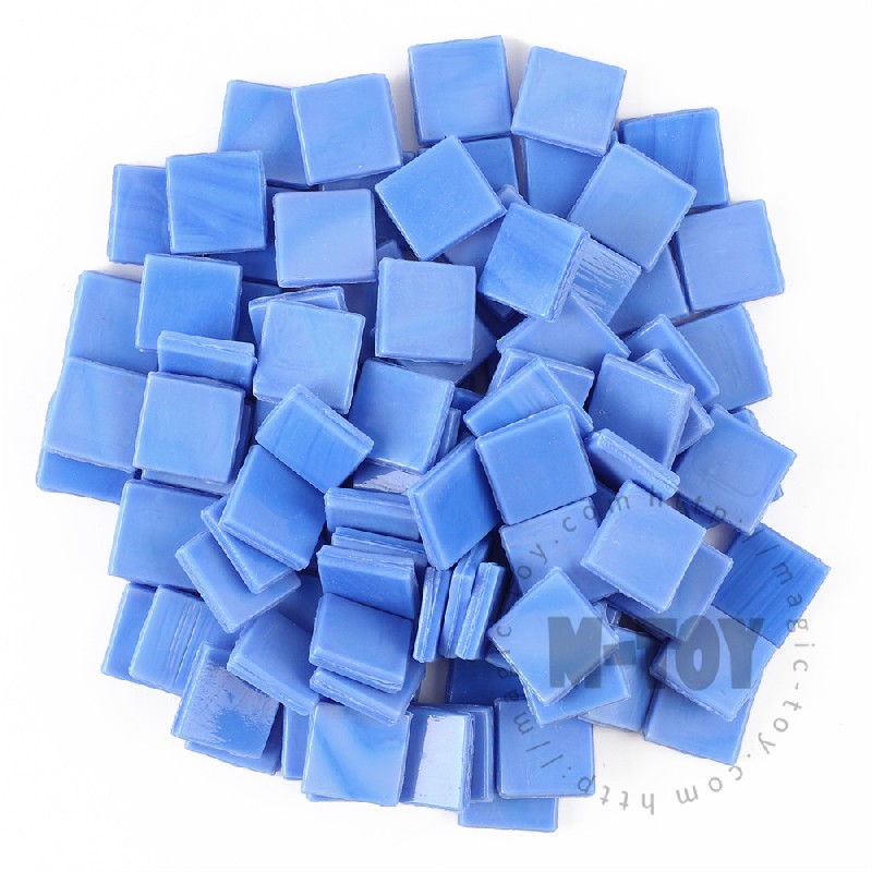 Blue Square Ice Jade Hot-melting Glass Mosaic WSG729