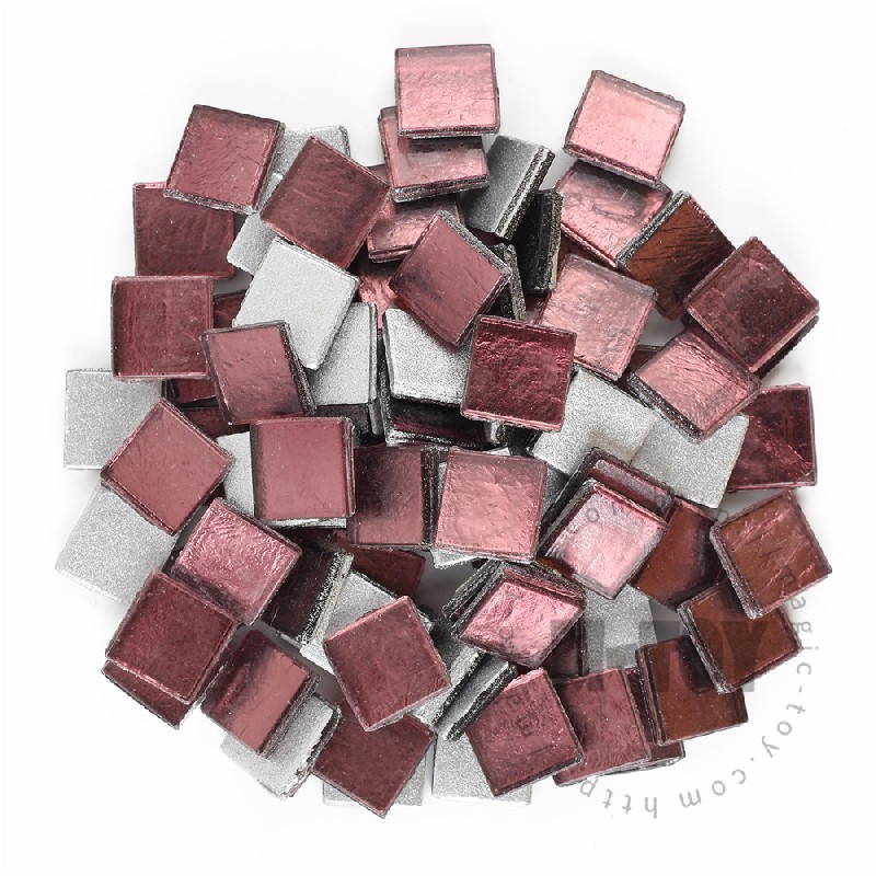 Purple Square Ice Jade Hot-melting Glass Mosaic WSH501