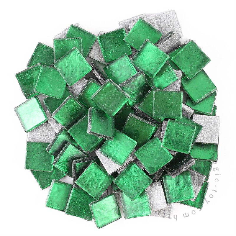 Green Square Ice Jade Hot-melting Glass Mosaic WSH606