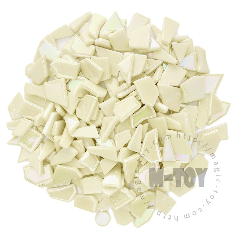 Iridescent Beige Irregular Shape Glass Mosaic IR-SSL30