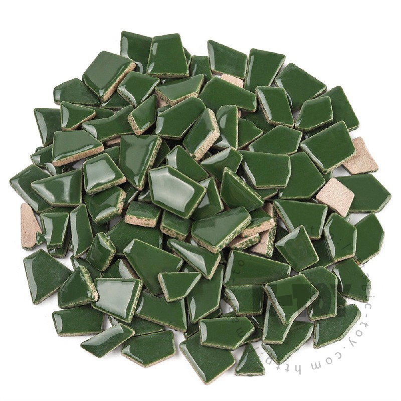 Green Irregular Ceramic Mosaic IR-H14