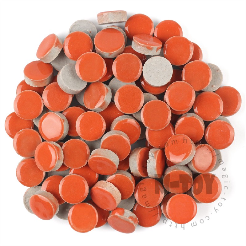 Orange Round Shape Ceramic Mosaic 15CRG908