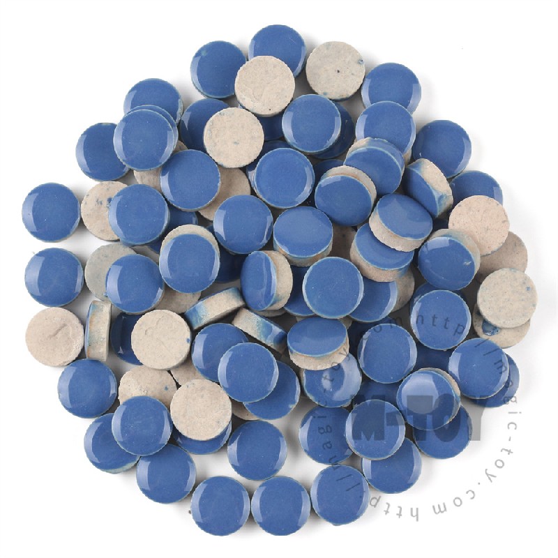 Blue Round Shape Ceramic Mosaic 15CRG704