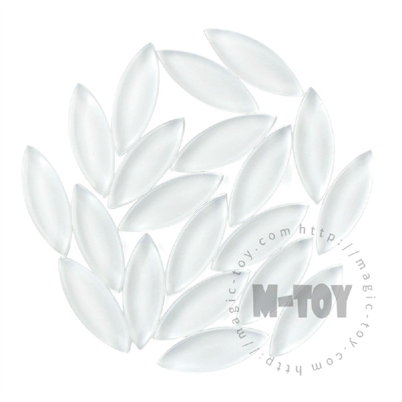 White Leaf-shaped Mandala Glass Mosaic 925TY-CC100