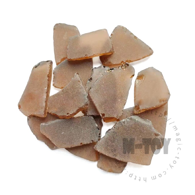 Light Brown Color Irregular Sea Glass CD-HR304-M