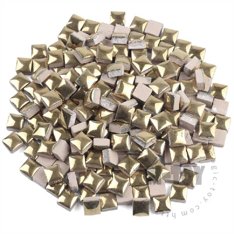 Gold Square Ceramic Mosaic 9.5H01