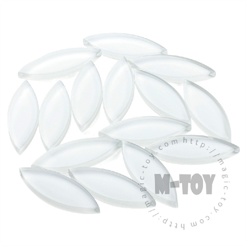 White Leaf-shaped Mandala Glass Mosaic 1442TY-CC100