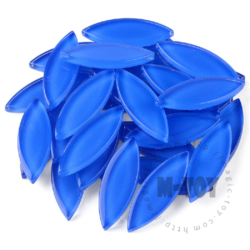 Blue Leaf-shaped Mandala Glass Mosaic 1442TY-CC715